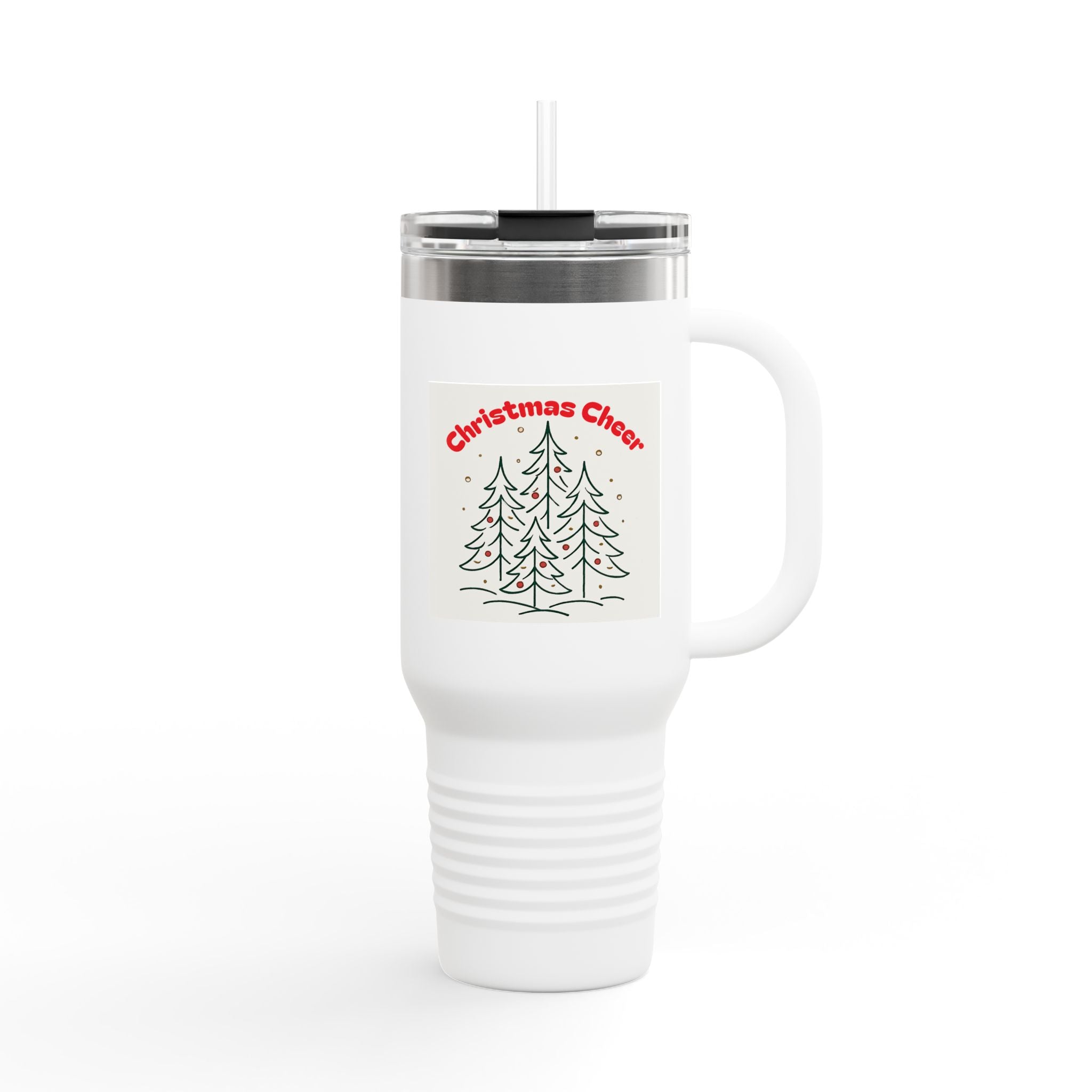 Christmas Cheer Insulated Travel Mug – 40oz Holiday Beverage Tumbler